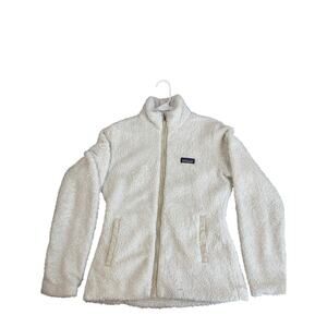 Patagonia Women’s Small White Fleece Full Zip Jacket Sherpa Retro Pile Style
